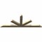 Ekena Millwork Saratoga Rough Sawn Timber Gable Bracket, Douglas Fir, 108"W x 40"H x 4"D x 6"F, 9/12 Pitch GBW108X40X0406SAR00RDF - alternate 4